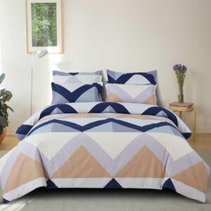 Ginnora Blue With Multicolor Bedsheet