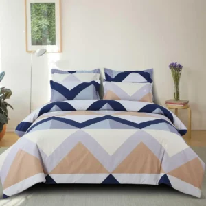 Blue With Multi color Bedsheet