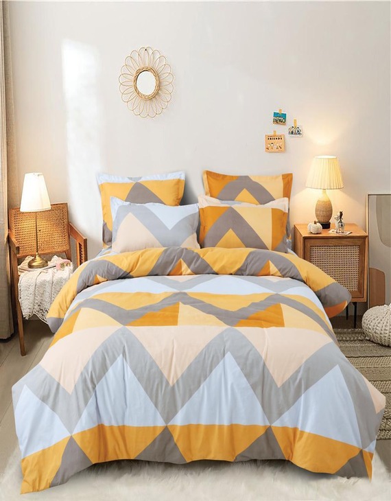 Ginnora Flames Yellow Bedsheet