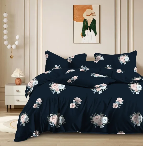 Dark-Blue-colour-Bedsheet