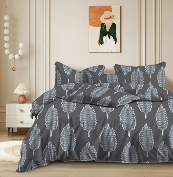 Davy-grey-color-Bedsheet