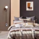 Multi colour Brown Bedsheets